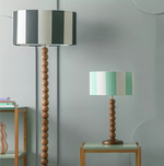 Bobbin Mango Wood Floor Lamp Base Walnut | Decorative Lighting Stand