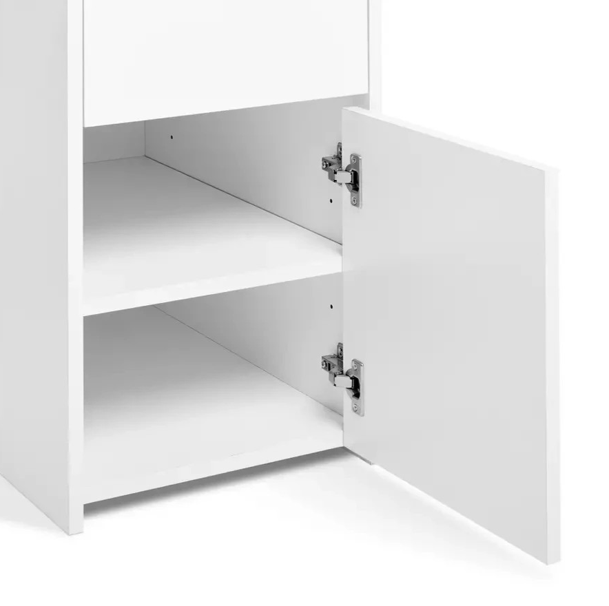 Home Pepper 2 Drawer Large Office Desk White | Home Workstation Desk