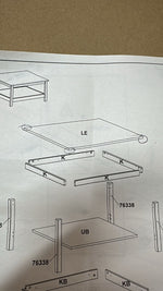 Tvilum Madrid Coffee Table - Black ( B Grade 42455 )
