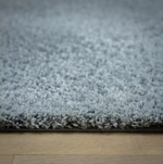 Recycled Cosy Plain Shaggy Rug - 120x170cm - Blue