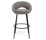 Habitat Hermione Fabric Bar Stool - Grey