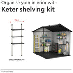 Keter 70cm Shelving Kit