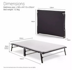 Jay-Be Compact Folding Bed with Mattress Small Double | Foldaway Guest Bed