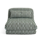 Lexi Single Fabric Chairbed - Blue & Green | Compact Guest Seating