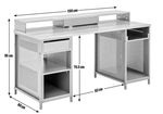 Modular 1 Drawer Gaming Desk - Oak Effect & Black ( B Grade 37398-37395- 37392 )