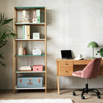 Jive Tall Shelving Unit - Green | Stylish Display Feature