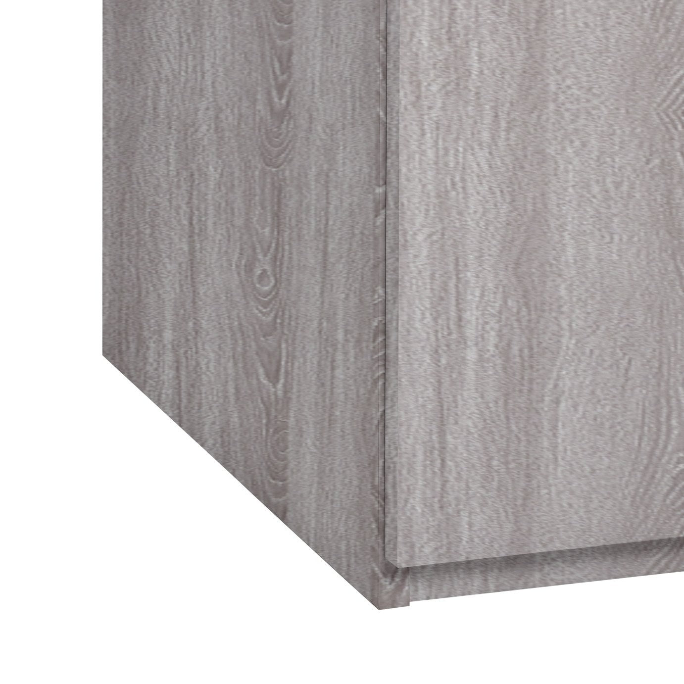 Home Brisbane 2 Door3 Drawer Mirror Wardrobe – GreyOak | Modern Bedroom Storage