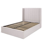 Kempley Double End Lift Ottoman Bed - Grey | Space Saving Sleep Solution