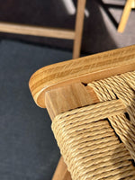 Habitat Faro Pair of Woven Oak Bar Stools - Natural ( S )