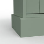 Home Winchester 2 Door Corner TV Unit - Green | Stylish Media Storage