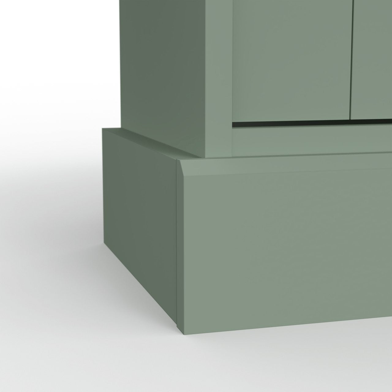 Home Winchester 2 Door Corner TV Unit - Green | Stylish Media Storage