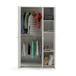 Kids Juno 3 Door Wardrobe - White | Spacious 3 Door Closet in White