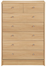 Malibu 5+2 Drawer Chest of Drawers - Beech Effect