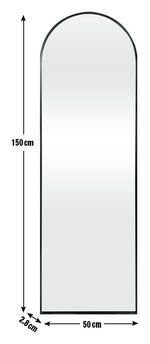 Habitat Arch Full Length Wall Mirror - Black - 50x150cm