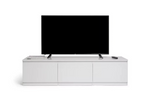 Jenson 3 Door Large TV Unit - White Gloss | Modern Living Room Unit