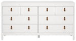 Tvilum Madrid 8 Drawer Chest - White | Modern Bedroom Storage