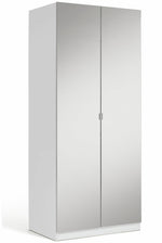 Munich 2 Door Mirror Wardrobe - White | 2 door mirror wardrobe