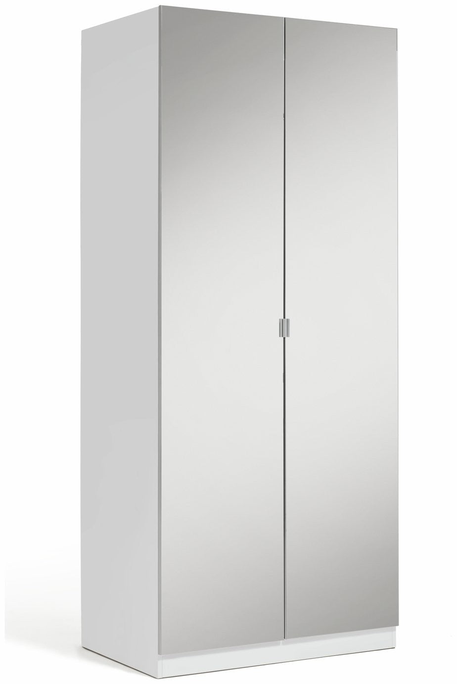 Munich 2 Door Mirror Wardrobe - White | 2 door mirror wardrobe