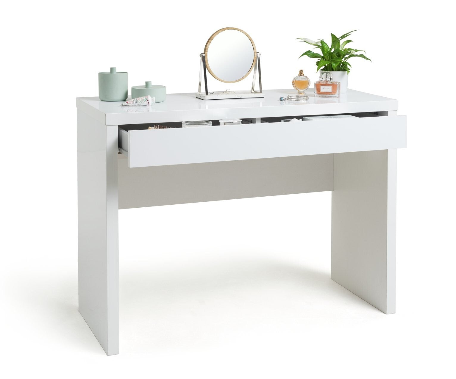 Habitat Jenson Dressing Table Desk - White Gloss