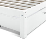 Habitat Brooklyn Single Bed Frame and Drawer - White | Wooden Bed Storage Saving