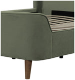 Betty Kingsize Bed Frame - Green | Luxurious Upholstered Design