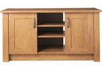 Home Ohio 2 Door Low Sideboard & TV Unit - Oak Effect | Living Room Storage Unit