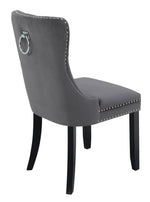 Home Princess Velvet Dining Chair - Charcoal | Comfort Stylish Seating Interior