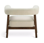 Habitat Elio Fabric Curved Armchair - Natural