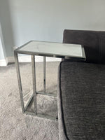 Boutique C Shaped Table Marble Effect | Side Table Sofa End Table Furniture