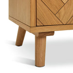 Afram 2 Door Sideboard - Natural | Buffet Cabinet Natural Wood