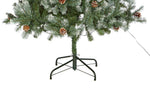 7ft Pre lit Blue Oscar With Pine Cone Christmas Tree
