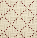 Crosshatch Square Beige Wool Rug | 160x230cm | Modern Living Room Floor Carpet A