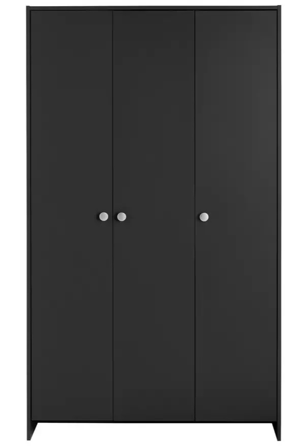 Seville 3 Door Wardrobe - Anthracite ( B Grade )
