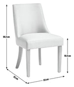 Alec Pair of Dining Chairs - Grey | Stylish Dining Accent
