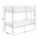 Home Mason Single Metal Bunk Bed - Sage Green | Small room bunk bed