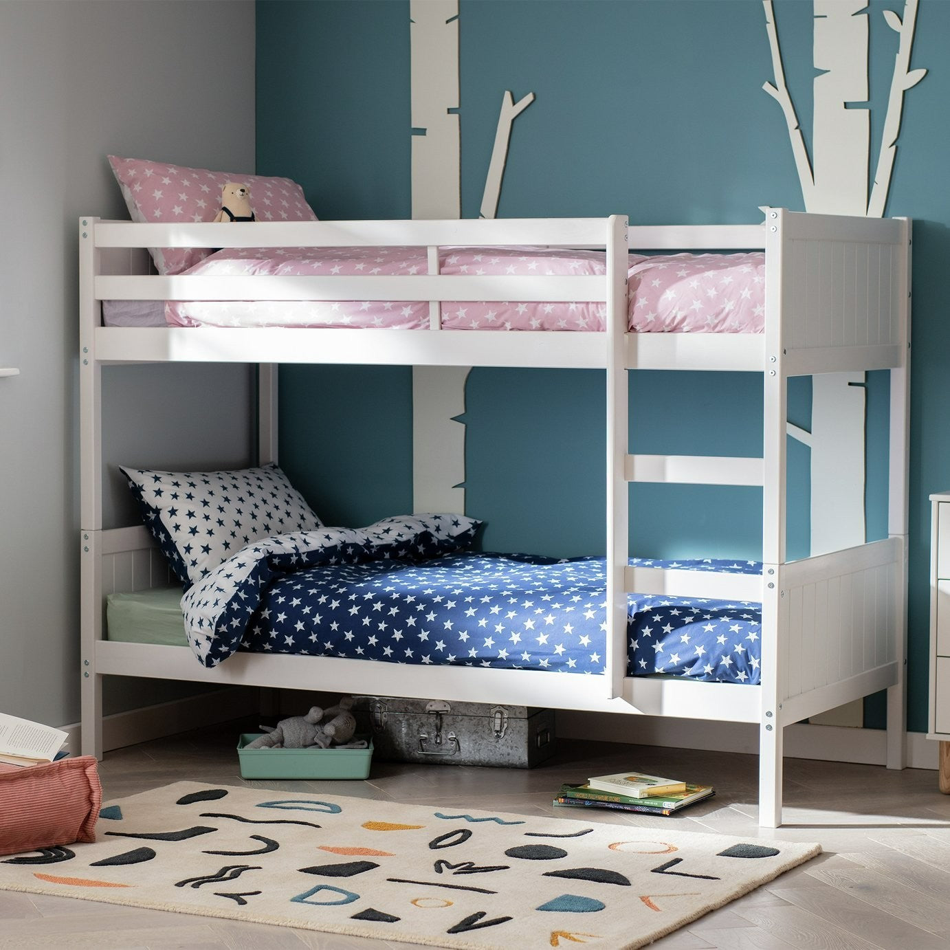 Detachable Bunk Bed Frame - White ( Used )