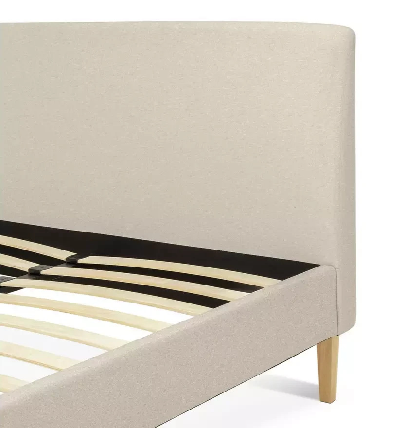 Original And Home Ren Kingsize Bed Frame Beige | Modern Bedroom Furniture
