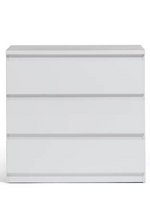 Habitat Jenson Gloss 3 Drawer Chest - White
