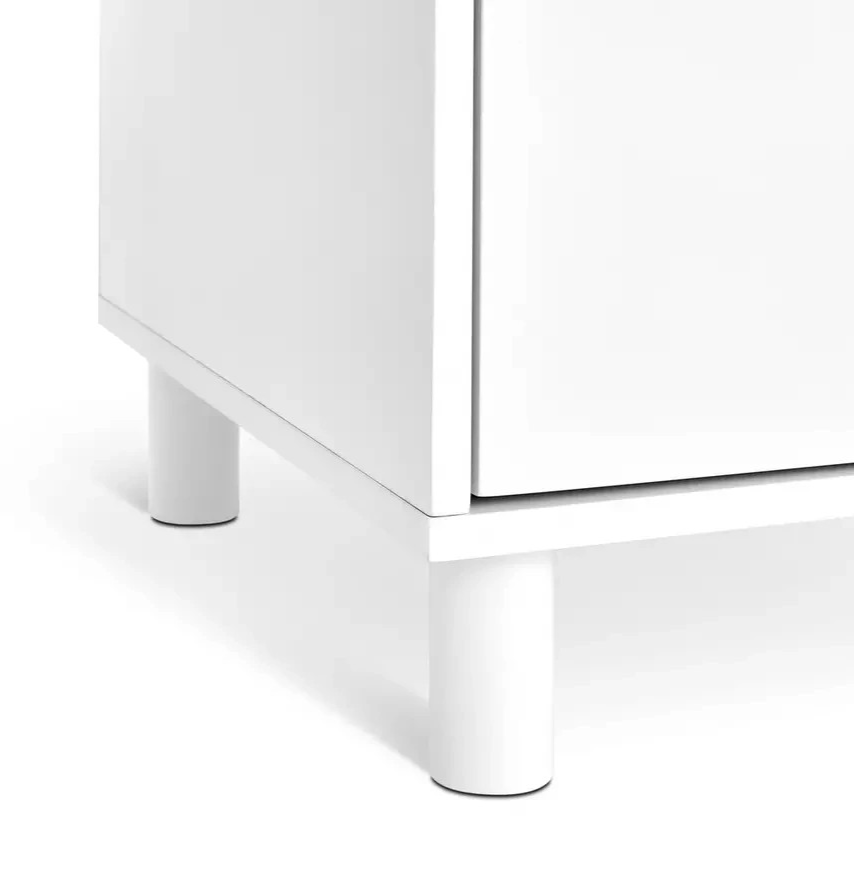 Henri 5 Drawer Tallboy White | Tall Bedroom Storage Chest of Drawers