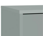 Maine 2 Door 1 Drawer Sideboard - Grey