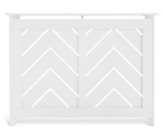 Chevron Small Radiator Cover - White ( B Grade )