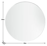 Habitat Katun Round Wall Mirror - Silver - 80x80cm