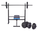 Pro Fitness Foldable Weight Bench with 50kg Weight Package