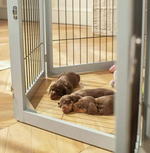 Lords & Labradors Wooden Puppy Play Pen Black 80cm | Pet Safety Enclosure