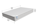 Home Skylar Double Bed Frame White | Sturdy Bedroom Furniture Base with Mattress