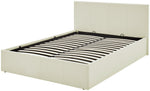Home Heathdon Kingsize End Lift Ottoman Bed - Natural | Convenient Bed Storage