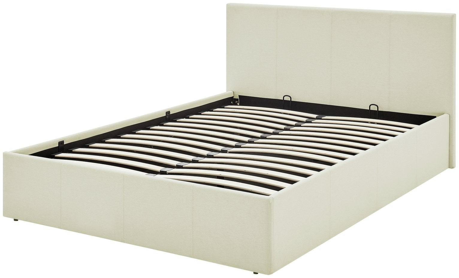 Home Heathdon Kingsize End Lift Ottoman Bed - Natural | Convenient Bed Storage