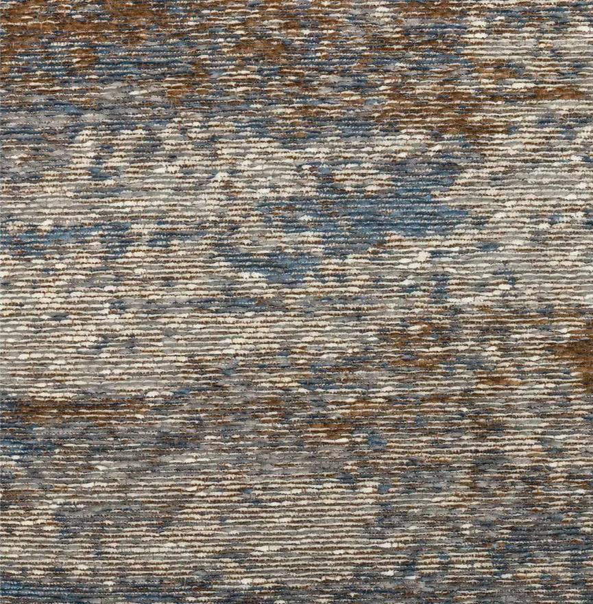Distressed Abstract Blue Rug 120x170cm | Modern Living Room Floor Rug Carpet