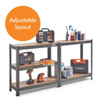 VonHaus 5 Tier Heavy Duty Shelving Unit | Garage Storage Shelving Rack