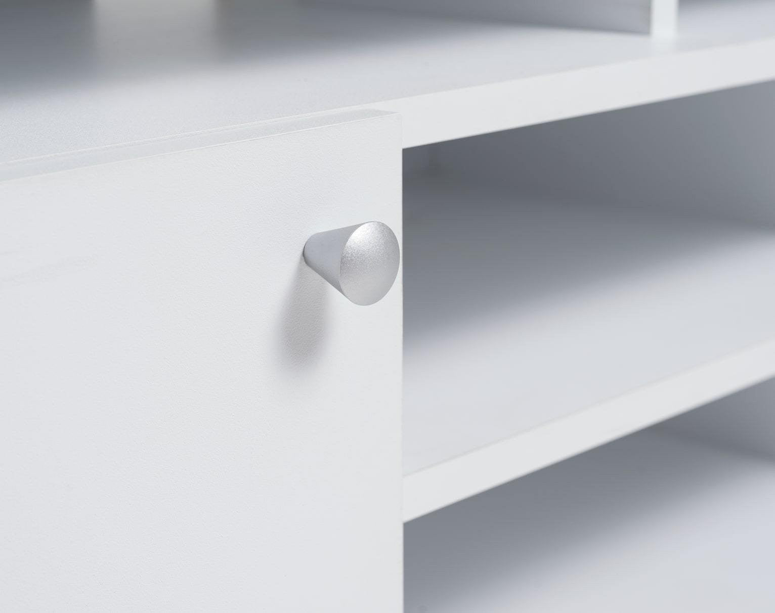 Home Corners 2 Door TV Unit - White | TV Stand with Storage